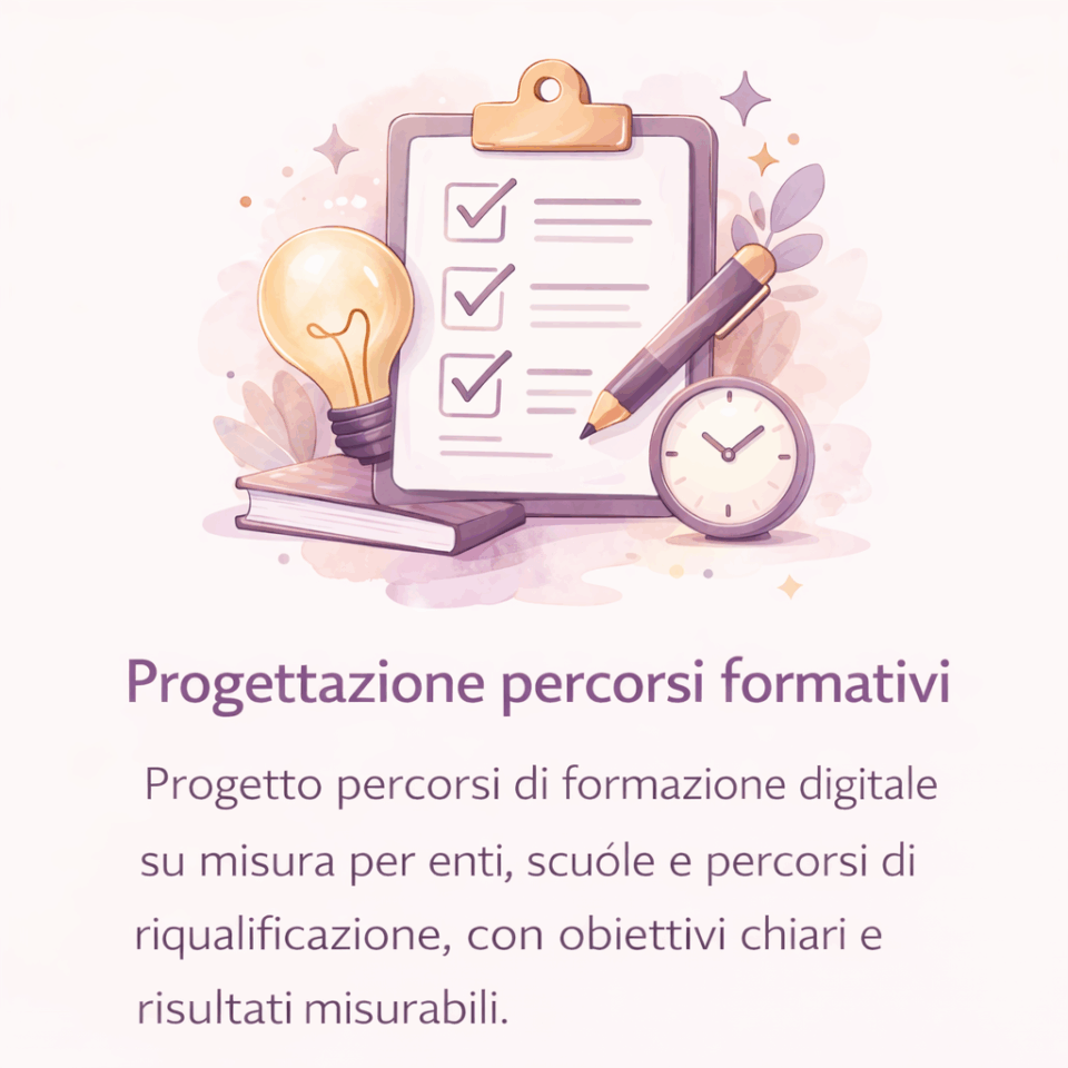 Progettazione percorsi formativi